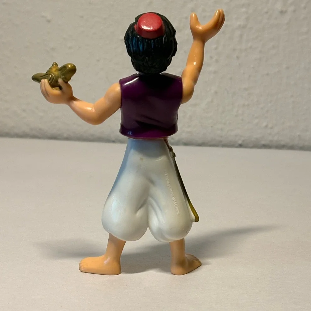Disney Aladdin Action Figure Unisex Small White Good Vintage Magic Lamp Scimitar